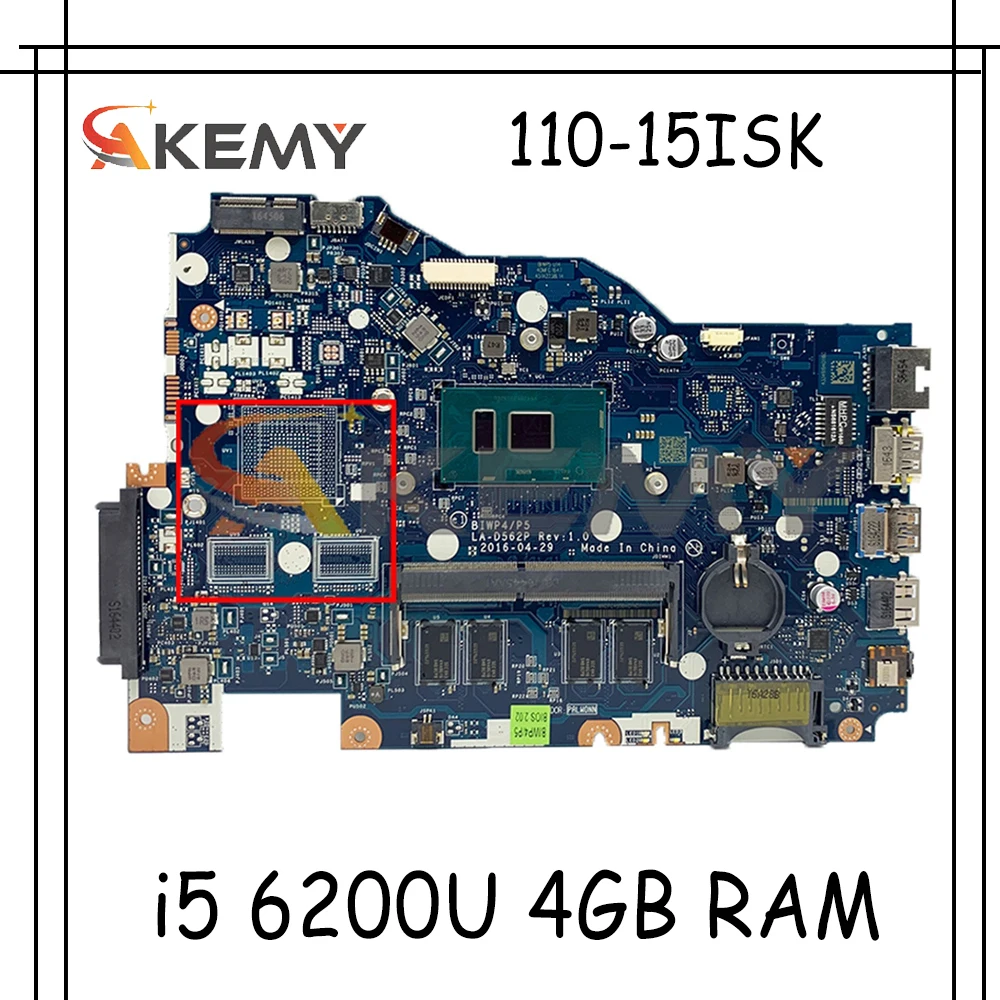 

Для Lenovo 110-15ISK ноутбук материнская плата BIWP4 / P5 LA-D562P процессор i5 6200U 4 Гб оперативной памяти 100% тесты работы Бесплатная доставка 5B20M81647