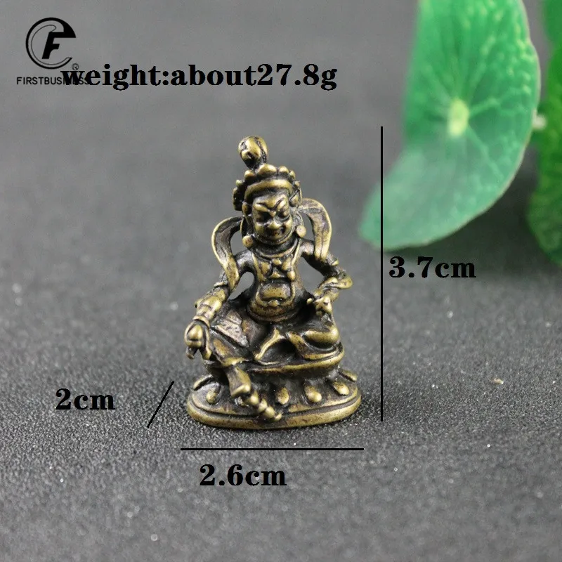 Ретро буддийский Бог богатства из чистой меди украшения Будды труба украшение
