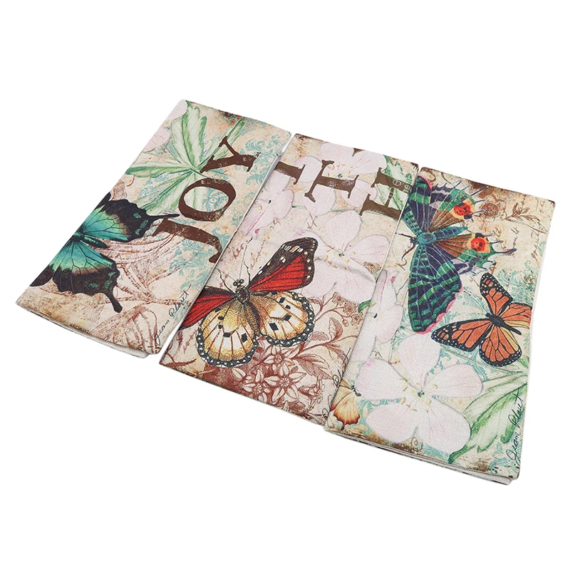 Европейский и американский классический хлопок лен ручная роспись бабочка