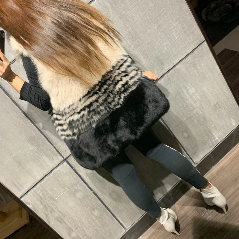 

full ladies real vest pelt fox women natural fur gilet