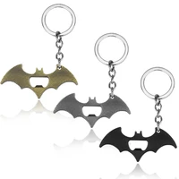 creative bat shaped beer opener keychain alloy bag pendant gifts for boyfriend cute groomsmen gifts present two colors available