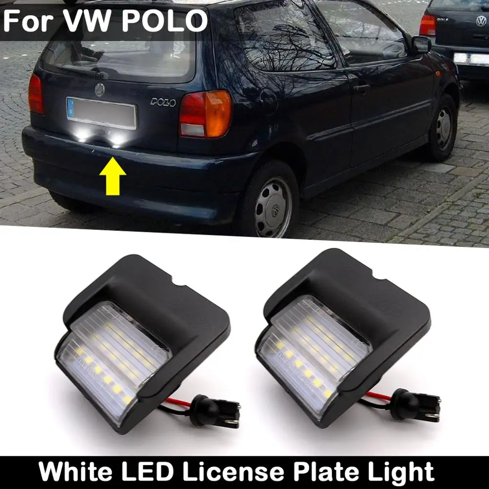 2 шт. для VW Polo 6N 1994 1999 Автомобильный задний высокой яркости белый светодиодный ОД