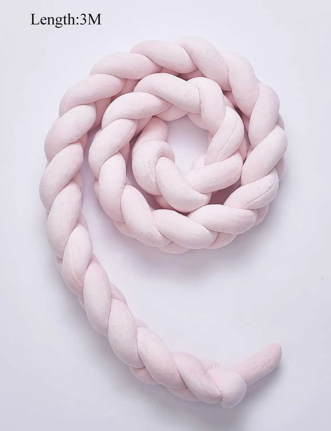 3M pink Детская кровать, переносная серая, розовая кроватка, детское гнездо, детская колыбель, детская кровать, бампер, бортики в кроватке, декор для новорожденных - Цвет: 3M pink