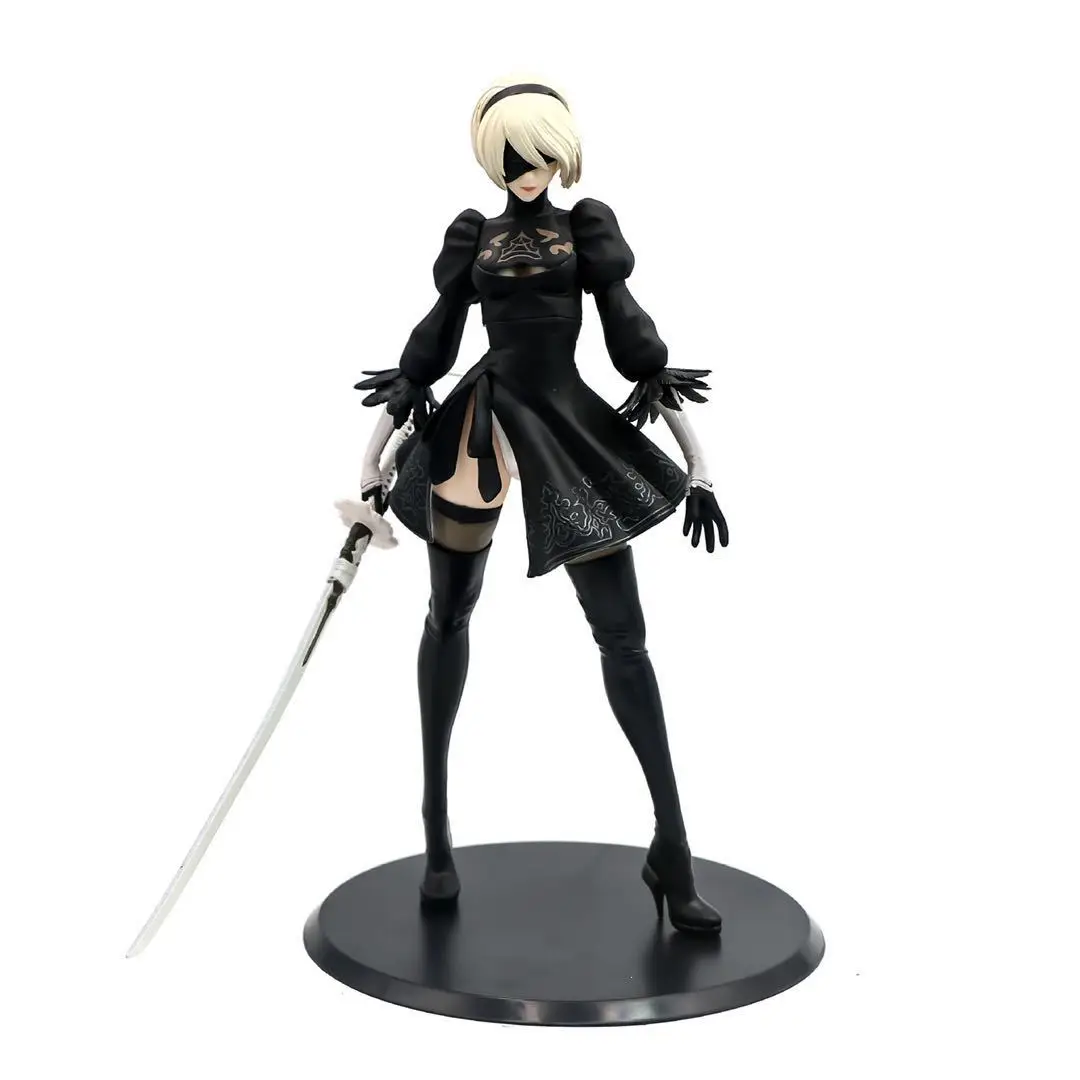 Game NieR Automata YoRHa No. 2 Type B 2B Movable Joint Cartoon Action Figure Model Doll Gift