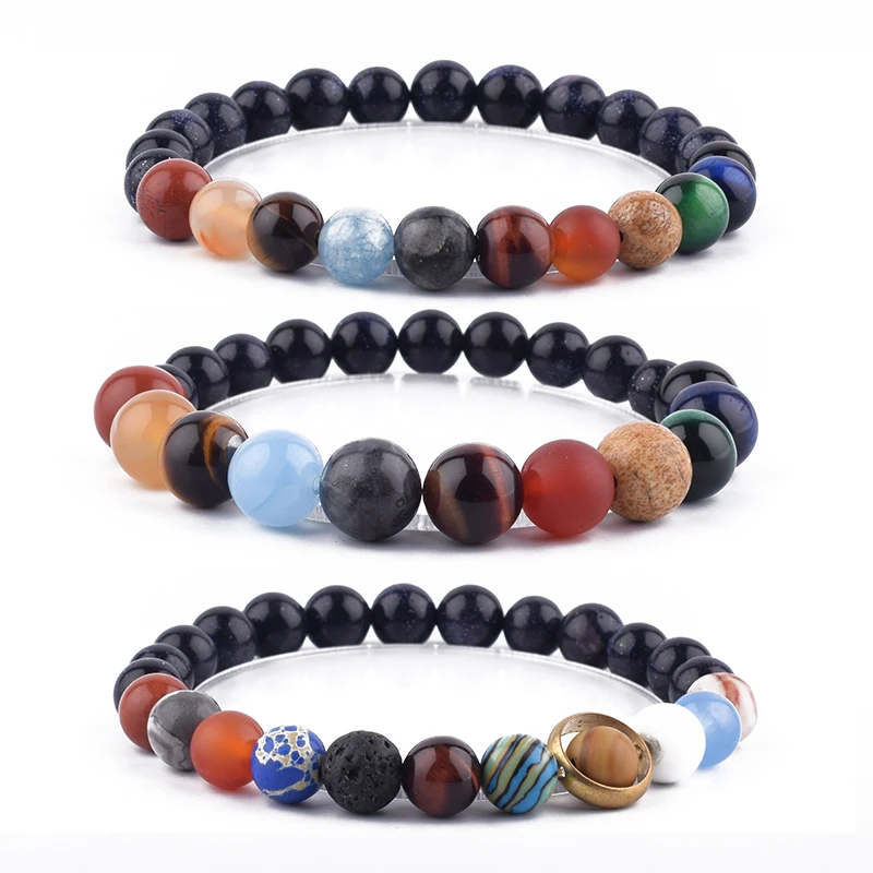 Браслеты женские и мужские с солнечной системой браслеты восемью планетами из