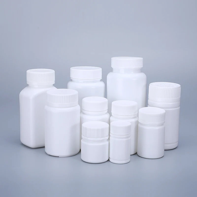 

40ML Empty HDPE plastic Tablet Bottles medicine capsule pill bottle with Lid and aluminum foil gasket 100PCS/lot