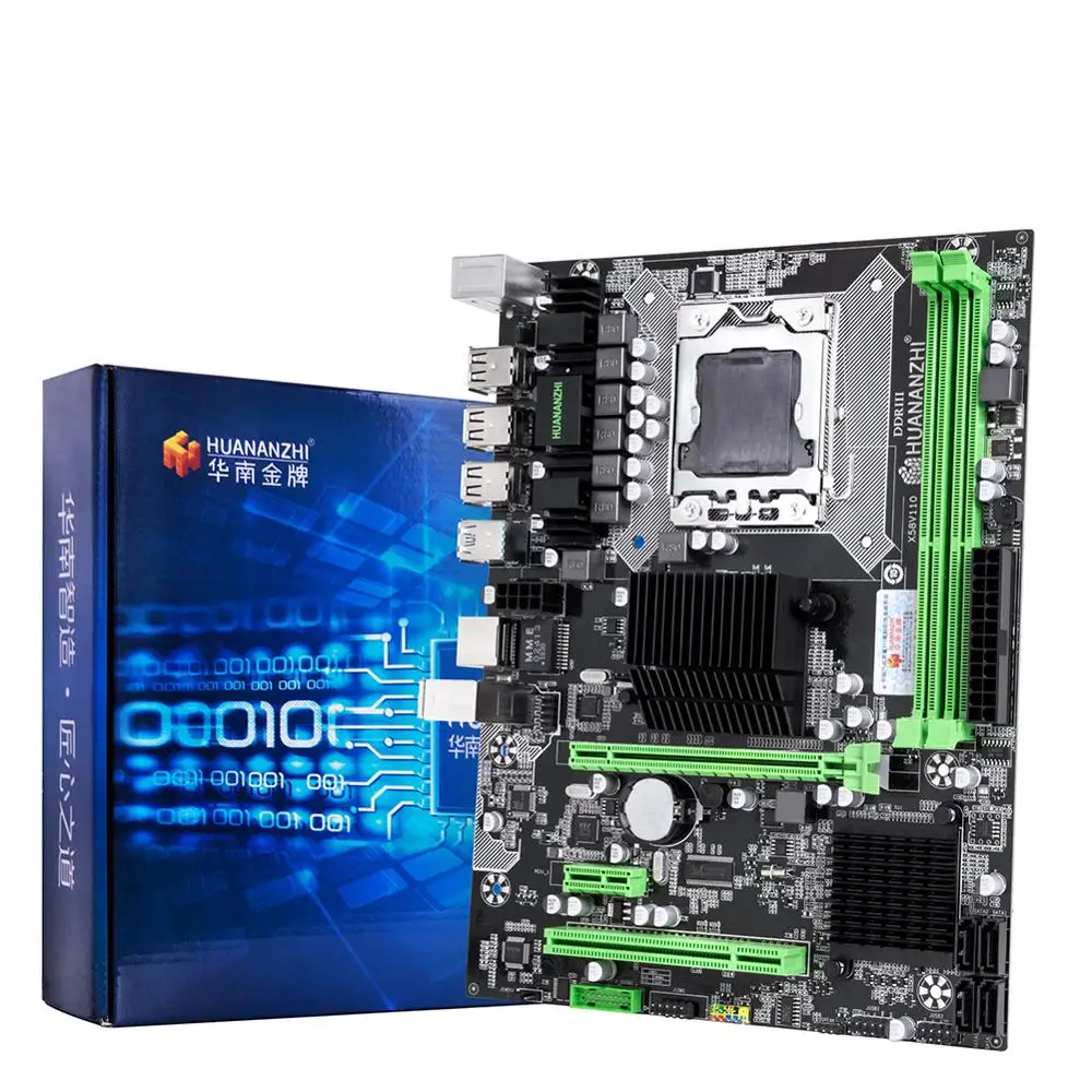 Комбинированный процессор HUANANZHI X58 Pro LGA 1366 Материнская Плата ЦП ОЗУ Intel Xeon X5680 3 33