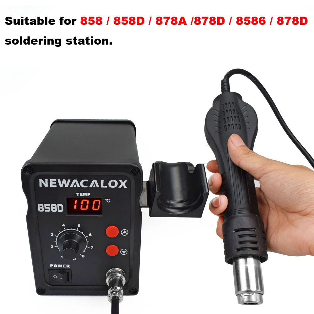 NEWACALOX 220 В/110 В горячий воздух пистолет ручка BGA паяльная Тепловая пушка для 858 8858 858D