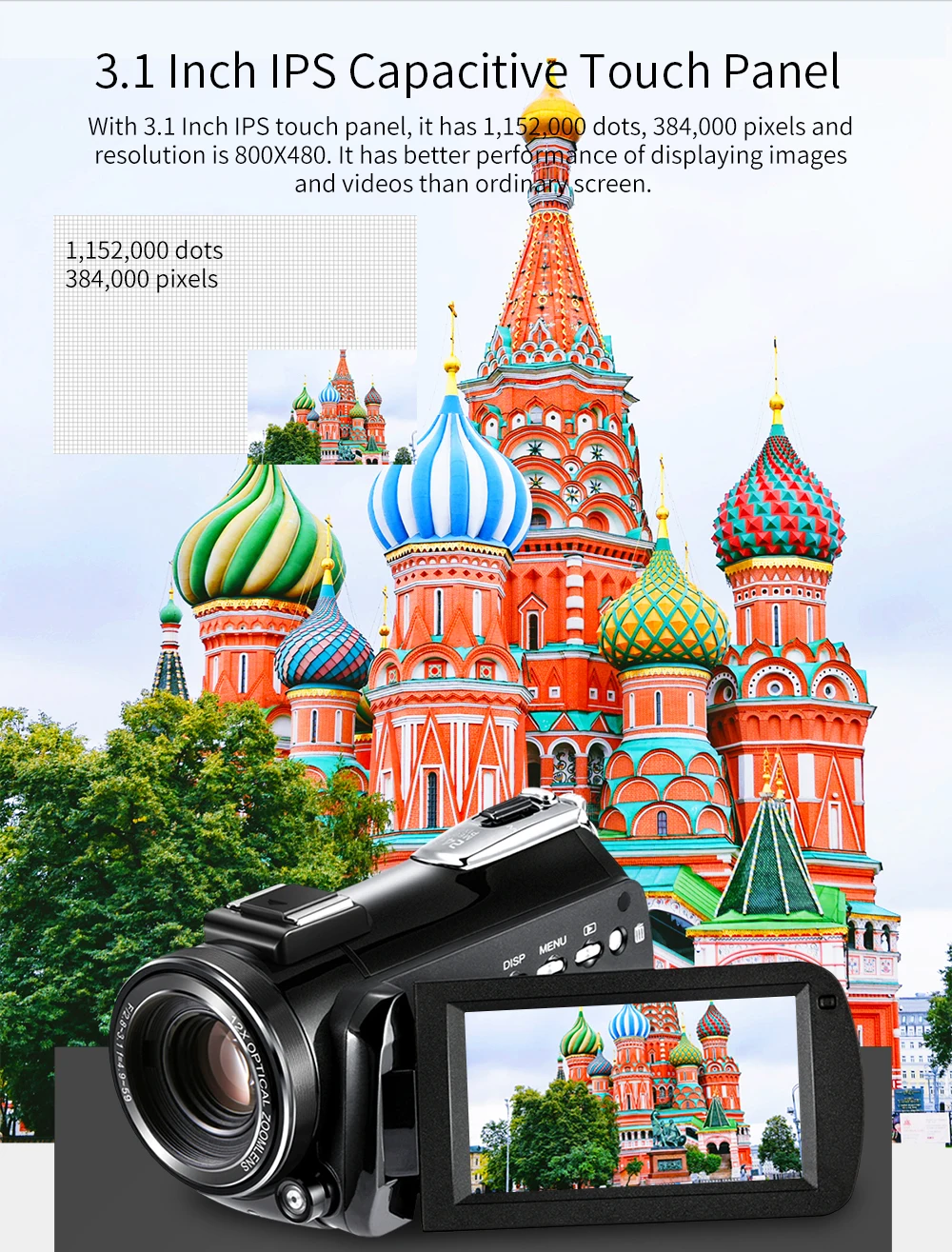 

Ordro HDR-AC5 Webcast IPS Screen Camera Clear 4K Big Wide Angle Conference Wedding DV Wifi PC 4k Video Camera