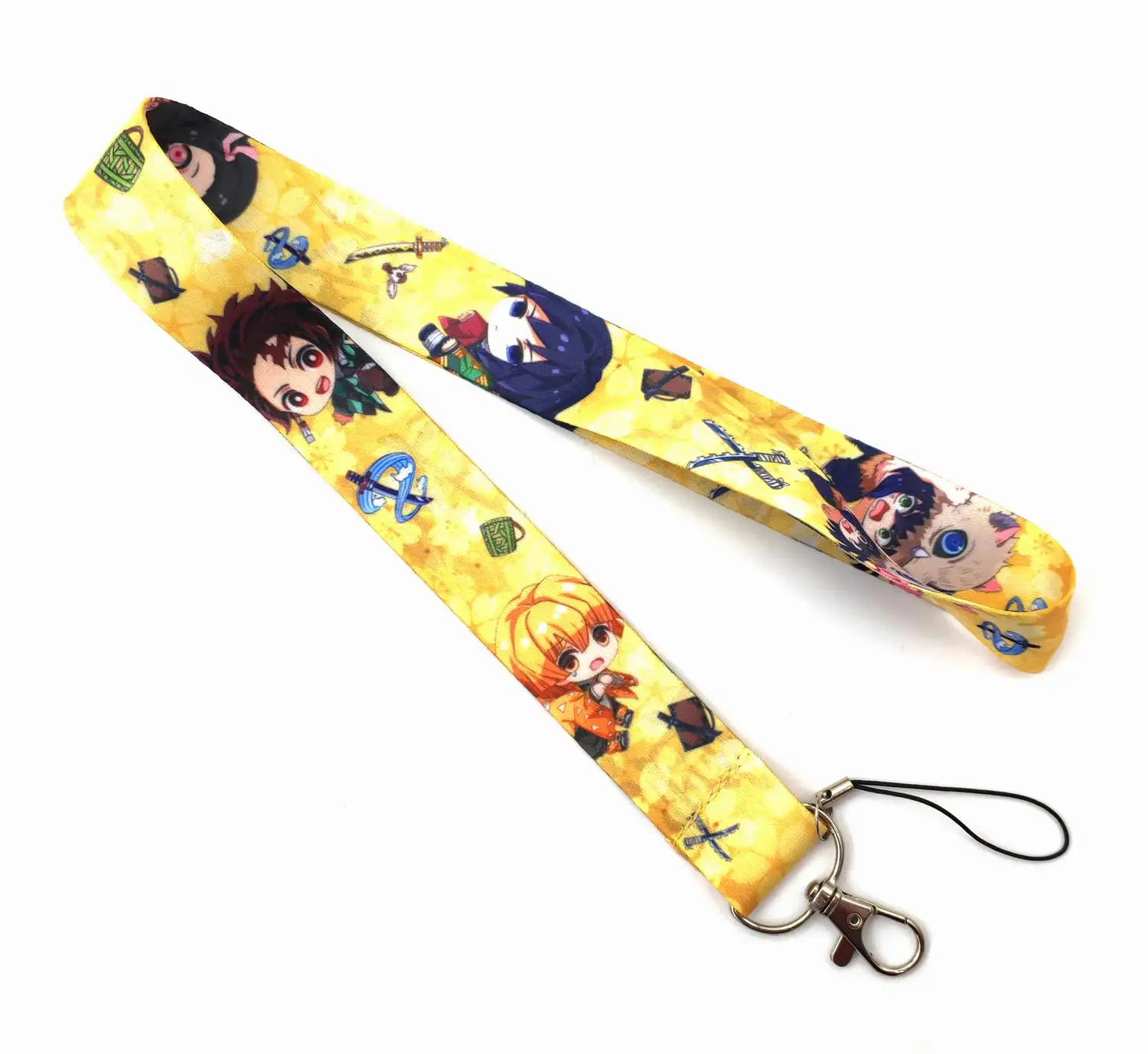 Шнурок для телефона с изображением рассекающего демонов шнурок рисунком