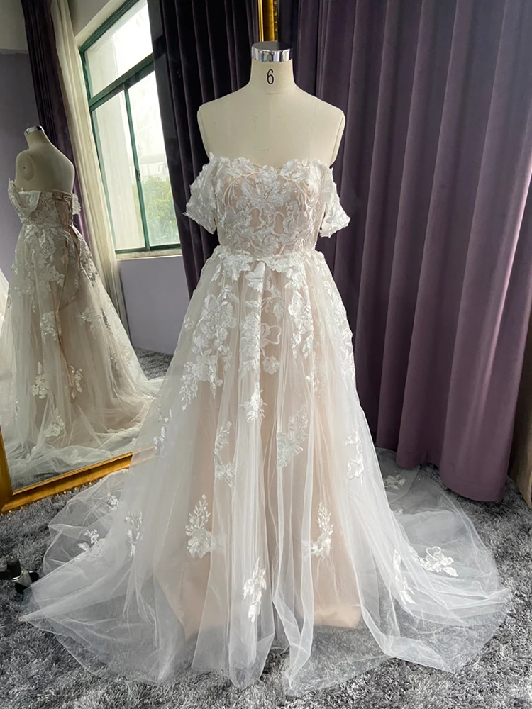 Винтаж ТРАПЕЦИЕВИДНОЕ свадебное платье бохо халат 2021 Vestidos Boda элегантное розовое
