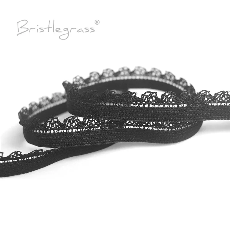 BRISTLEGRASS 5 ярдов 3/8 &quot10 мм Picot Loop Edge Frilly декоративная кружевная отделка эластичные