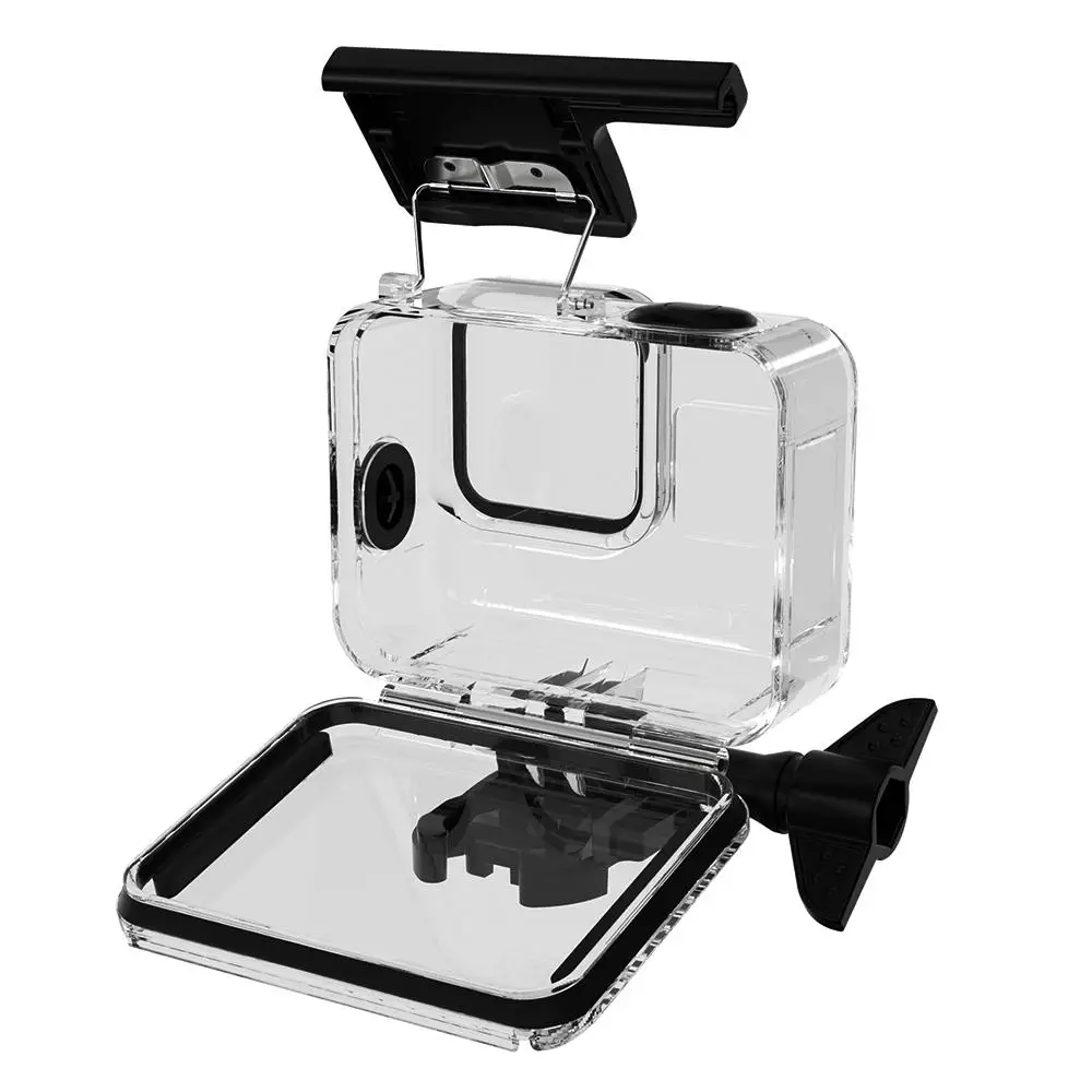 Yiwa мягкий резиновый ключ водонепроницаемый корпус Корпус для GoPro Hero 8 Черный