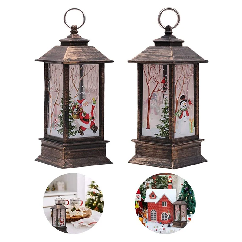 1 шт. Рождественское украшение светодиодный Рождественский фонарь для украшения