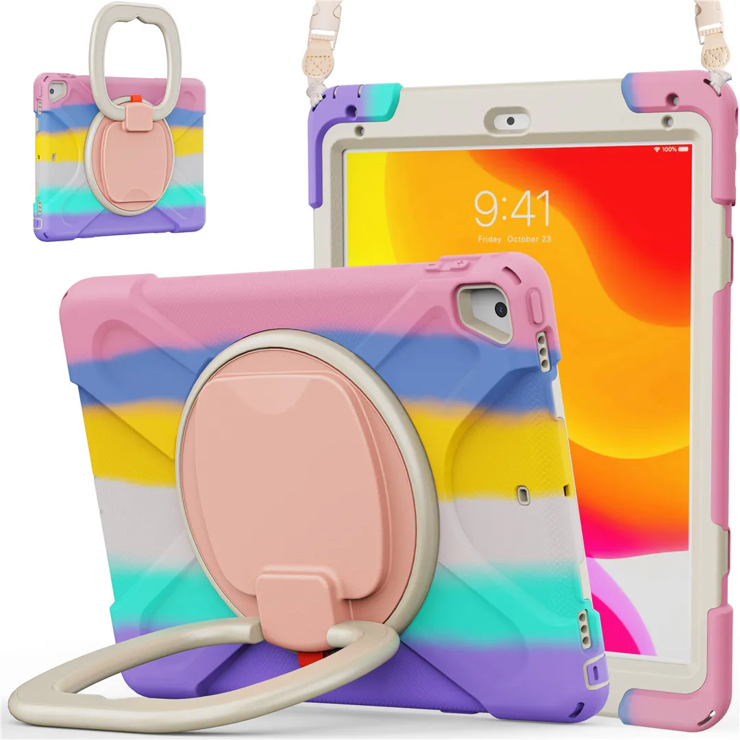 

Чехол для iPad 6-го 5-го поколения 9,7 2018 2017, детский противоударный Прочный держатель-карандаш для iPad 9,7 A1822 A1893 + ремешок + ручка