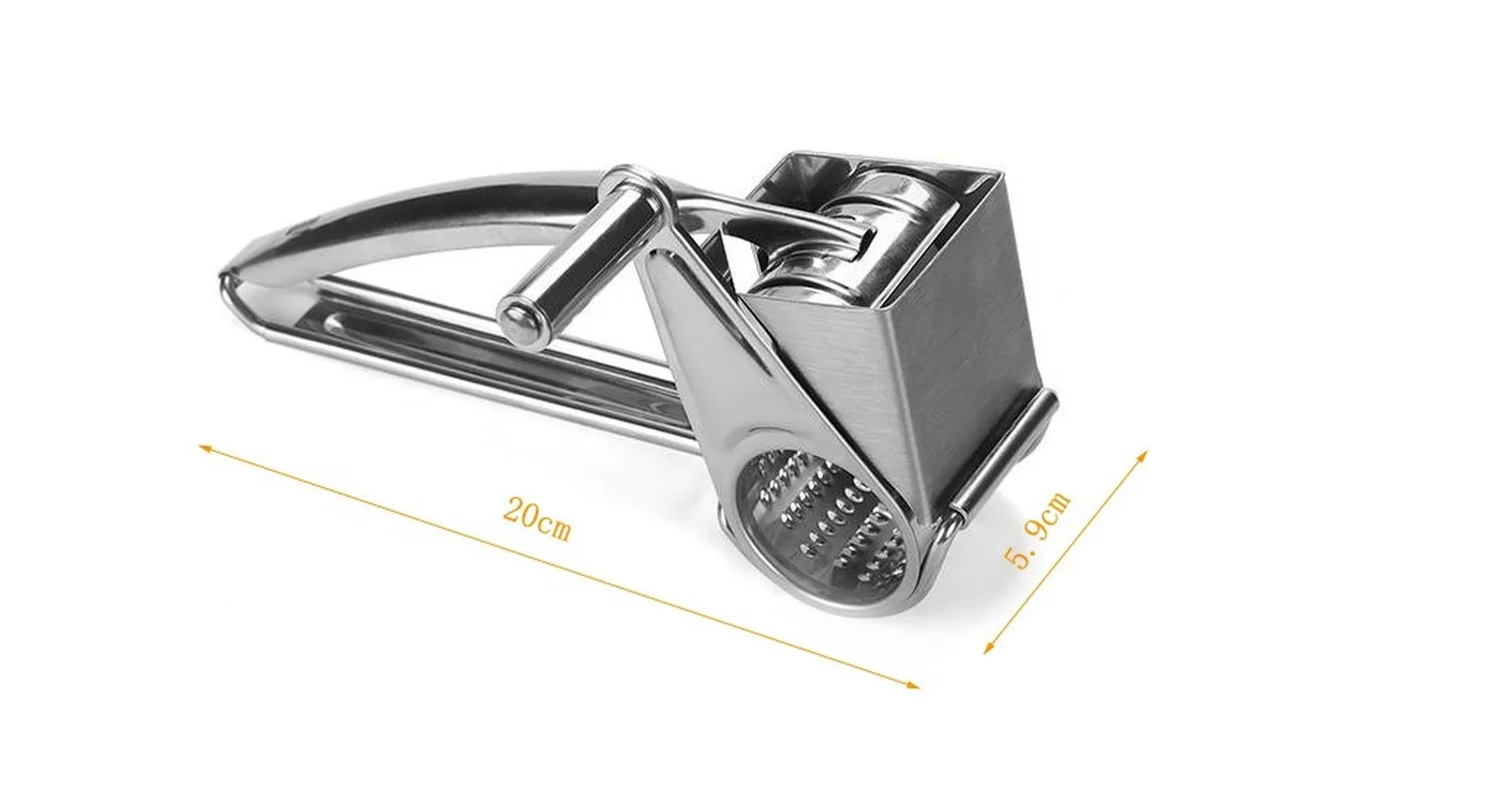 Нержавеющая сталь креативный ручной коленчатый вращающийся сырный рубанок для