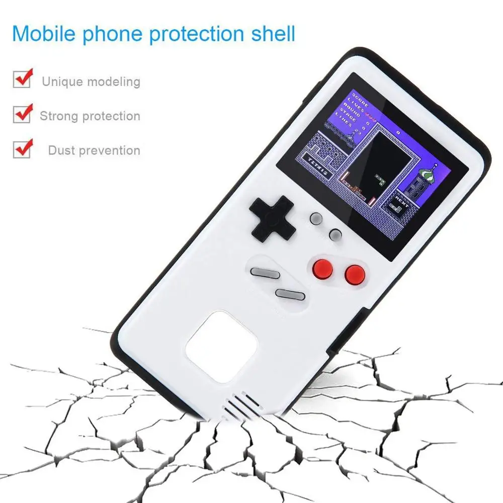 Цветной дисплей Caseboy 36 классических игр чехол для телефона Huawei P20 P30 Pro Mate 20 Nova 3 Gameboy