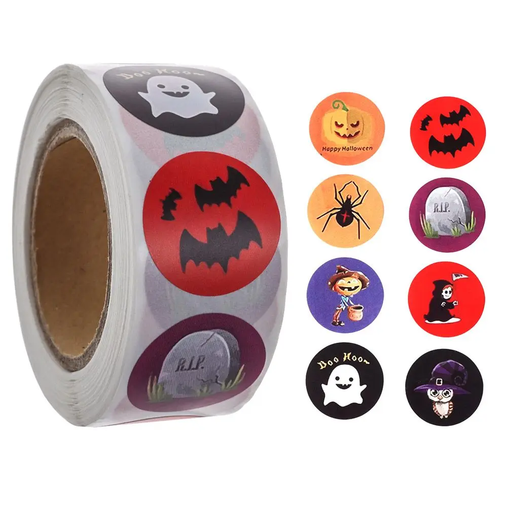 

Самоклеящиеся наклейки-этикетки в виде тыквы