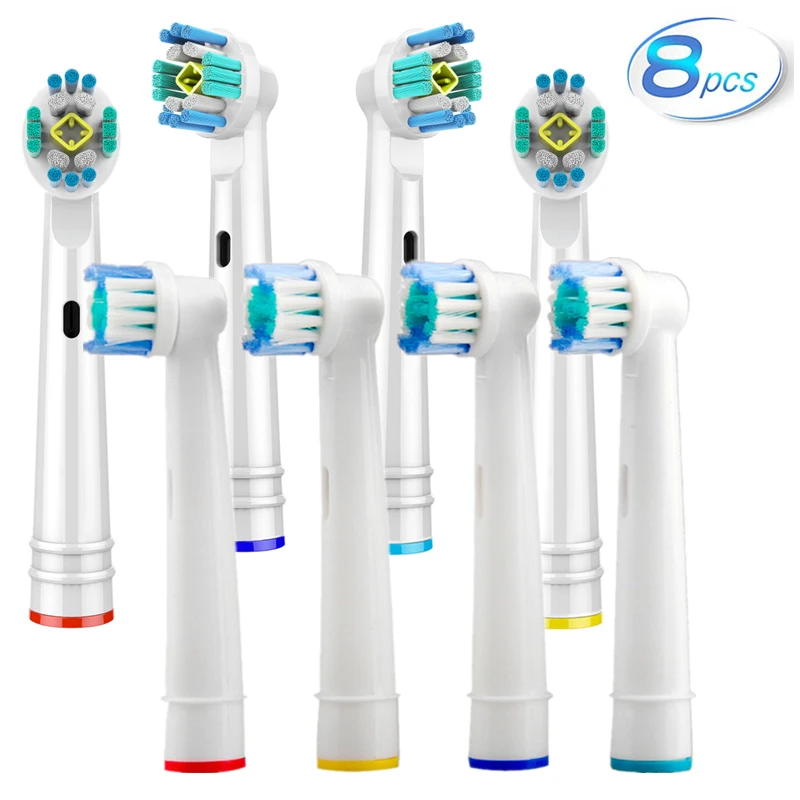 

8pcs Sensitive Gum Care Replacement Toothbrush Heads For Oral B Braun Toothbrush Head Advance Power/Pro Health/Triumph/3D Excel