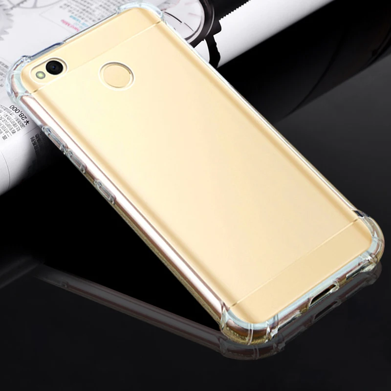 Чехол для Xiaomi Redmi 4A противоударный чехол-накладка мягкий Роскошный прозрачный