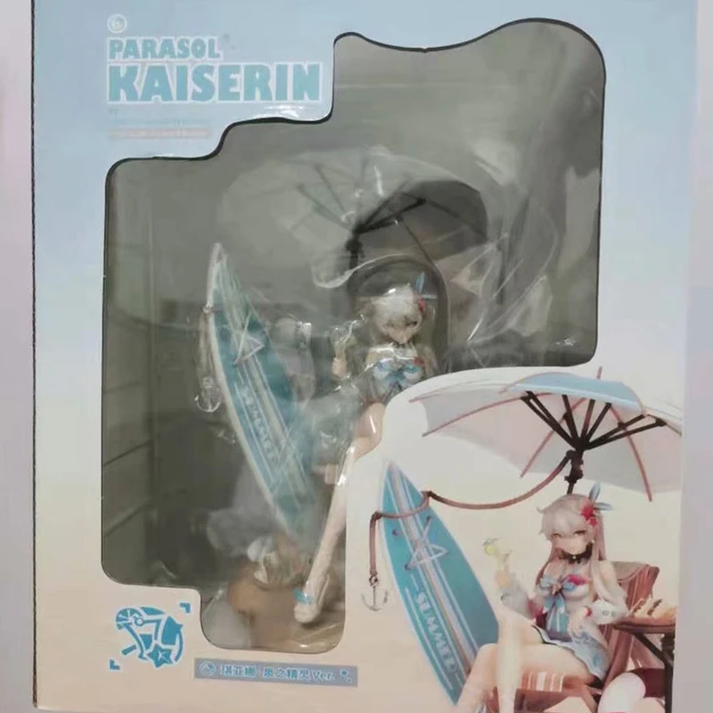 

17cm Anime The Law of Void Qiyana Action Figure Sexy Girl Spring Wizard Sandy Beach PVC Collection Model Dolls Toys for Gifts