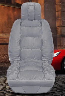 Gray Front 1pcs Новое поступление сохраняющая тепло зимняя подушка для сиденья автомобиля не двигается универсальный чехол для автомобильных сидений чемодан не скользит - Название цвета: Gray Front 1pcs