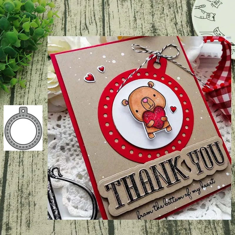 Кольцевая этикетка для отверстий металлические штампы резки форма украшения