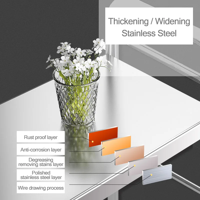 Напольные полки для хранения из нержавеющей стали микроволновая печь горшок