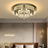 modern led crystal ceiling lights for bedroom corridor kitchen nordic ceiling lamp gold industrial living room light plafonnier
