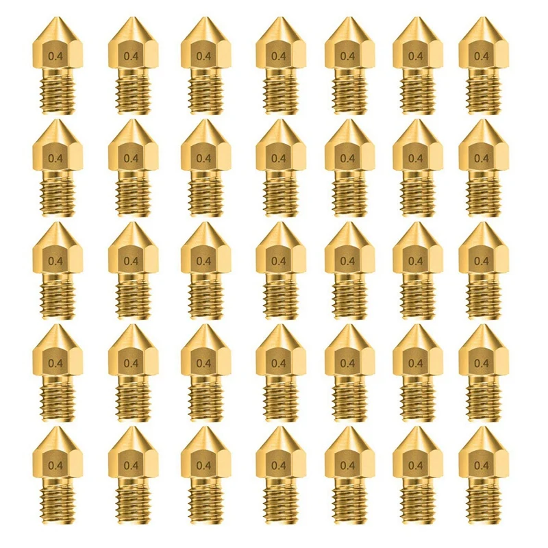 

35Pcs 0.4mm MK8 Nozzles 3D Printer Extruder Accessories for Creality Ender 3 5 CR-10 10S S4 S5 and So On