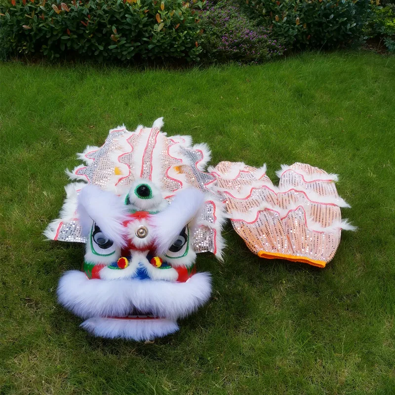 

12 Inch Chinese Traditional Culture Folk Lion Dance Puppet Props Mascot Costume Children 2-5 Ages Party Carnival Festivall
