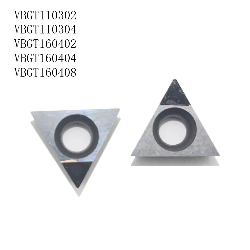 

2Pcs VBGT110302 VBGT110304 VBGT160402 VBGT160404 VBGT160408 PCD CBN Diamond Inserts Blade Turning Tool Lathe Tool For CNC CUTTER