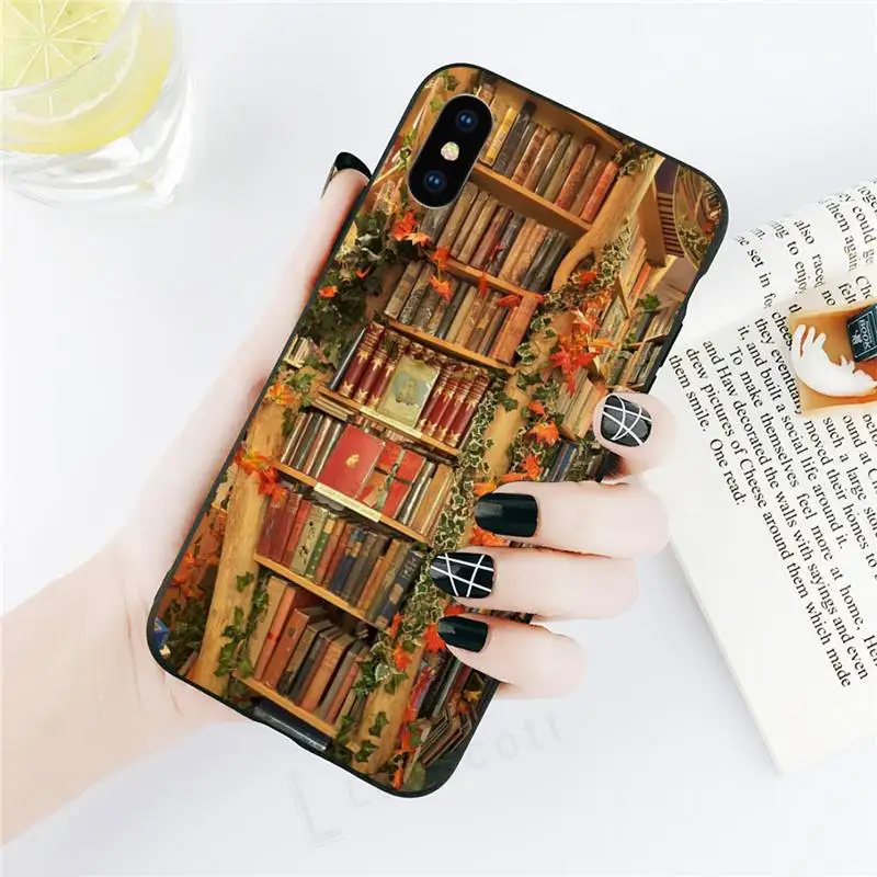 

Aesthetics bookcase Phone Case for iPhone 11 12 pro XS MAX 8 7 6 6S Plus X 5S SE 2020 XR