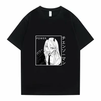 japan anime chainsaw man tshirt summer men women shrink proof cotton t shirts oversized europe and america trend tee shirt tops