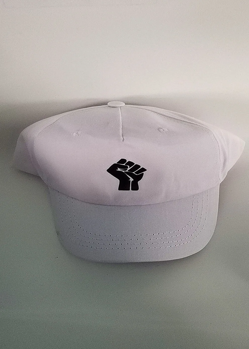 Любые мемы унисекс сжатый кулак папа шляпа Кепка Белый Один размер Новый|Мужские