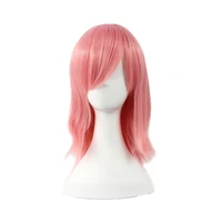 haruno sakura short pink styled heat resistant synthetic hair cosplay wig wig cap
