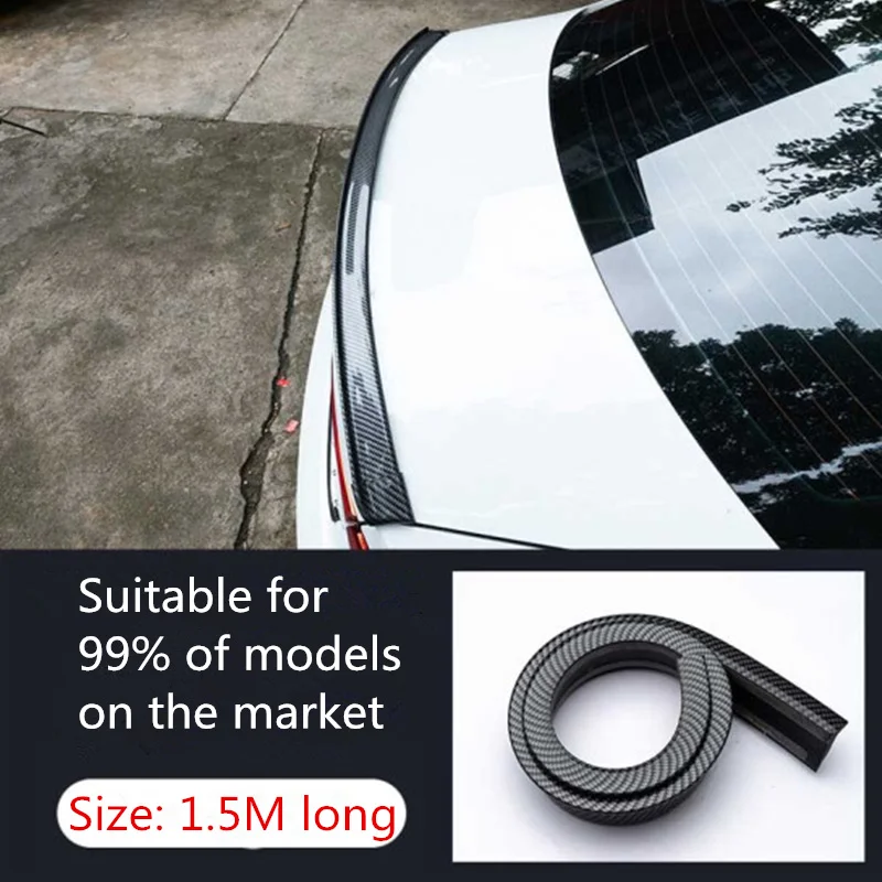 

Universal Spoiler 1.5M Car-Styling 5D Carbon Fiber Spoilers DIY Refit Spoiler For Mercedes Benz A180 A200 A260 W203 W210 W211