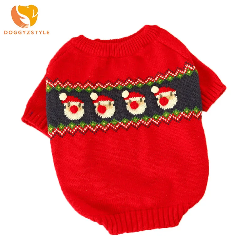 Свитер для собак милая Рождественская куртка одежда маленьких и средних с