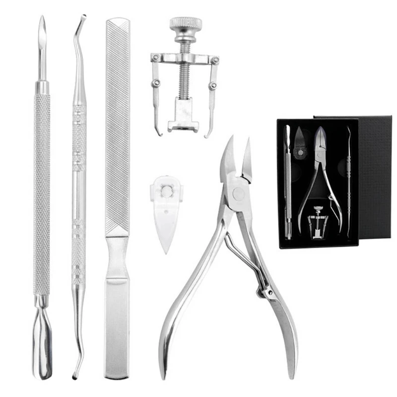 

6pcs/set Cuticle Remover Kit Nail Clipper Trimmer for Cuticle Ingrown Nails