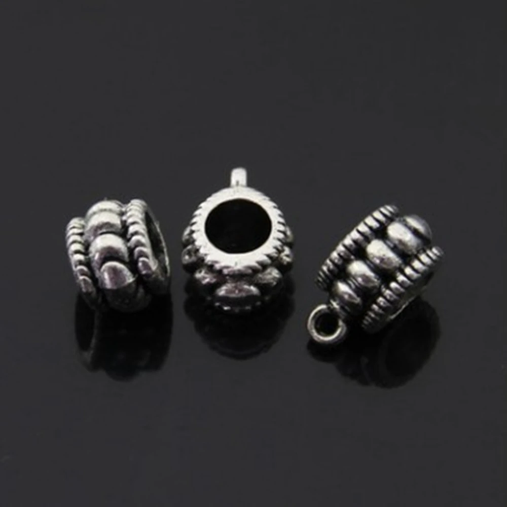 

Jewelry Findings Components Lantern Tee Buckle Bail Beads 7x13mm 10pcs
