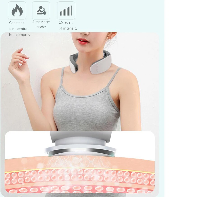 6 головок Neck Massager плеча шейный массажер Многофункциональный Электрический