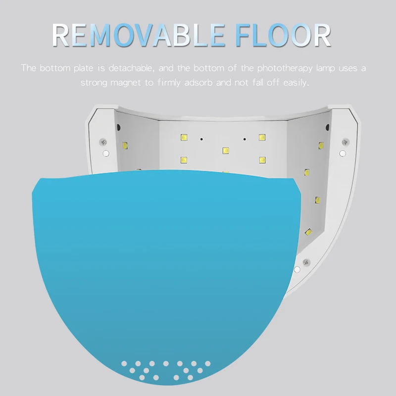 

48W Nail Lamp Professional nail Dryer Not Hurt Eyes White Light Smart Sensing UV LED Gel Machine For Nail Salon