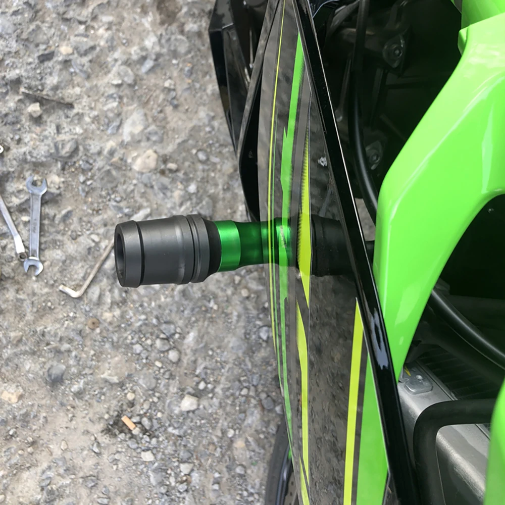 Система выхлопной трубы Слайдеры для Kawasaki Ninja 400 250 Z400 Z Защитные кожухи двигателя