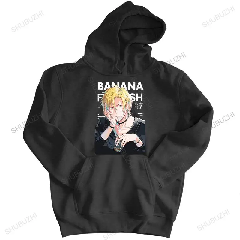 

Mens luxury cotton vintage sweatshirt zipper Anime Banana Fish Cartoon new arrived homme autumn hoodie fashion hoody jacket