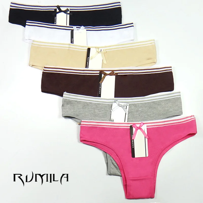 5 видов цветов хлопковые кружевные женские сексуальные стринги нижнее белье