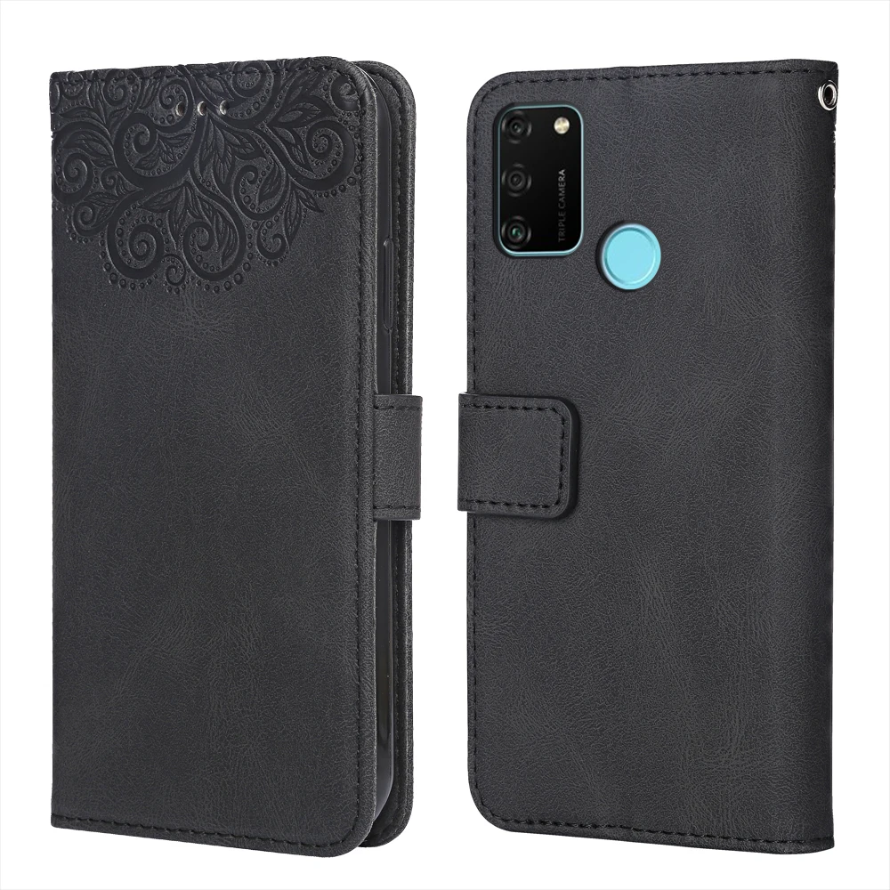 Для Huawei Honor Play 9A цветок тиснение чехол MOA TL00 MED AL20 6 3 ''Wallet флип раскладный