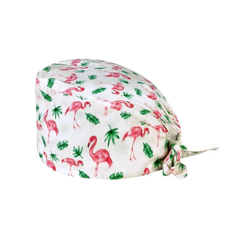 

New Scrub Hat gorros quirurgicos Surgical Cap Fashion Animal Print Bouffant Sanitary Cap with Sweatband Scrub Cap Nurse Hat