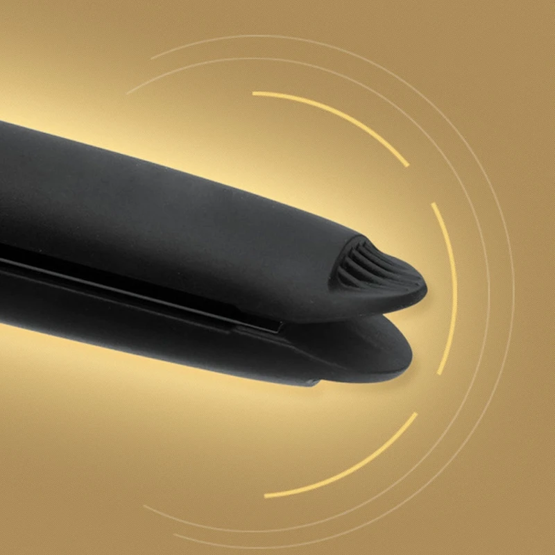 

1 Inch Portable Hair Straightener Non-heating Front End Design WET/DRY USE 5 Level Adjustable Temp EU Plug 30s Fast Heat