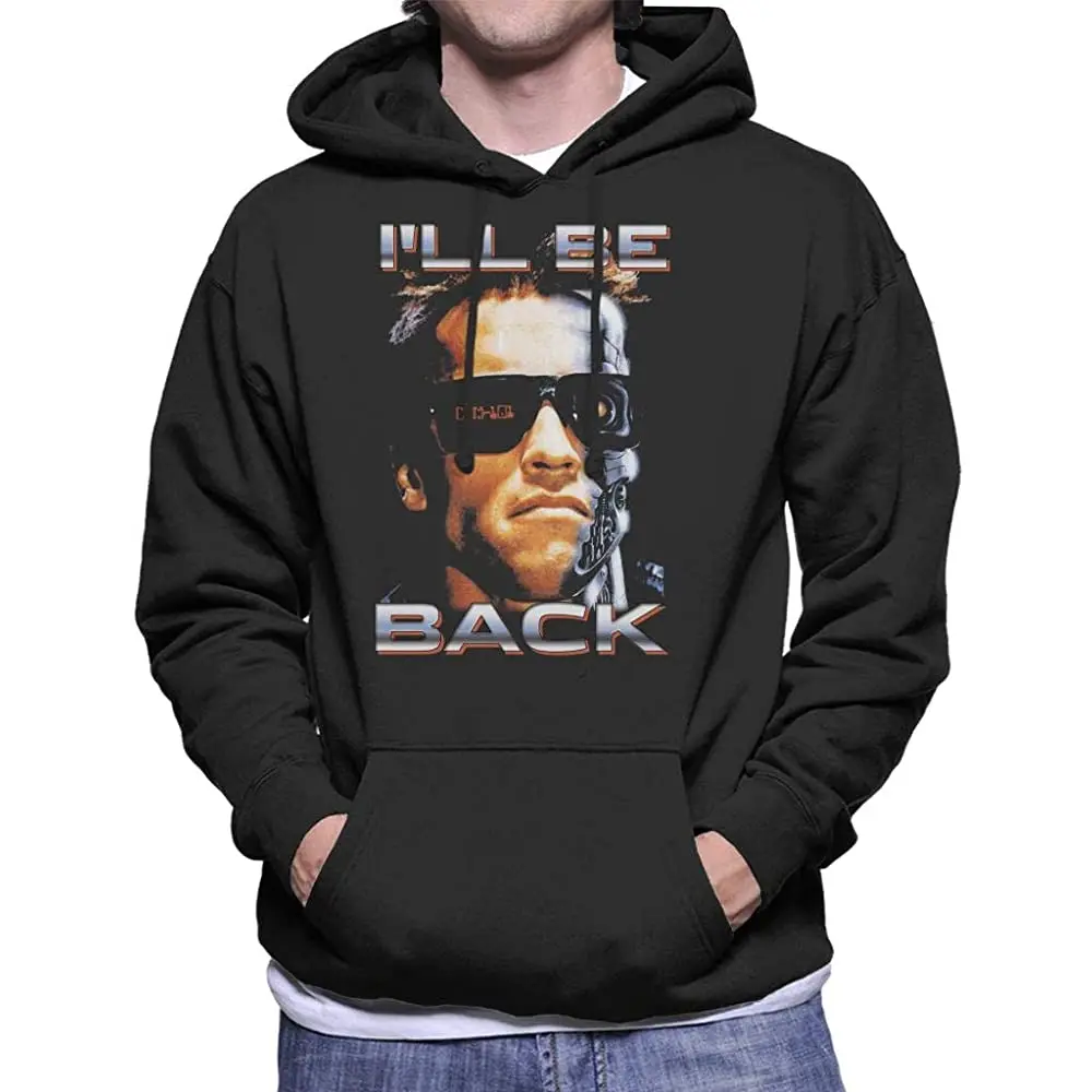 

Мужская толстовка с капюшоном The Terminator Arnie Close Up Glasses Ill Be Back