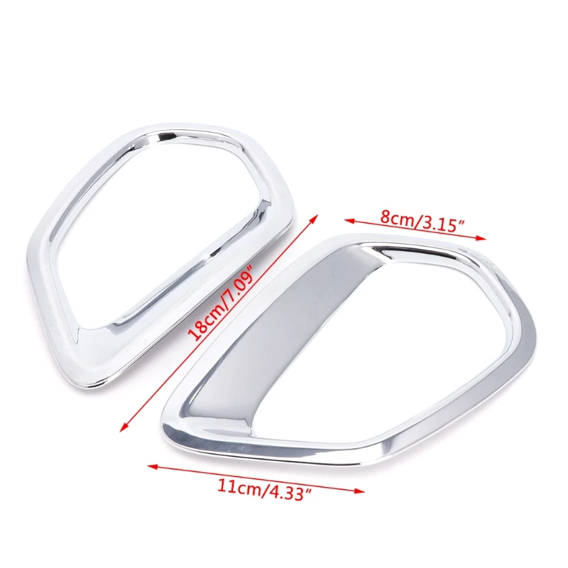 2 шт. хромированная Автомобильная передняя/задняя лампа заднего